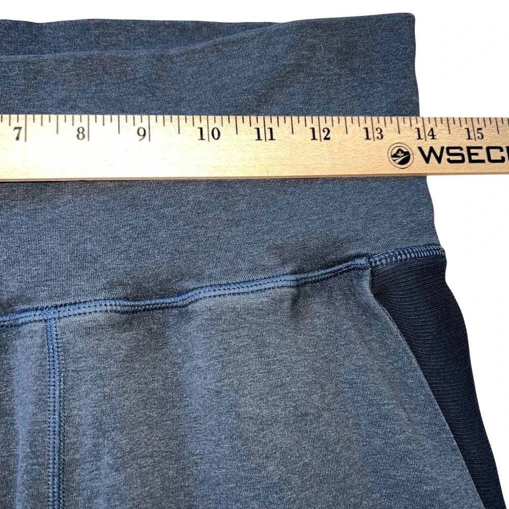 Lululemon Fold Over High‎ Waisted Jogger Pants Gray Black Size 4